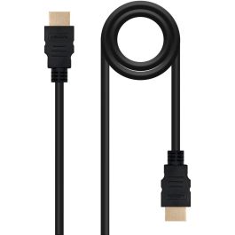 Nanocable Cable HDMI Macho-Macho Negro 1.8M con Conectores Blindados en Oro y Soporte 4K