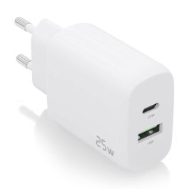 AISENS - CARGADOR 25W, 1xUSB-C PD3.0, 1xUSB-A QC3.0, BLANCO Precio: 5.59000035. SKU: B127AJQ6KP
