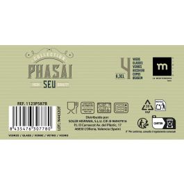 La Mediterranea Set 4 Vasos Chupitos de Cristal 63 ml Colección Phasai, Ø5x6 cm, ideal para licores y degustaciones (24 Cajas)