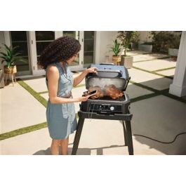 Ninja OG901EU Barbacoa Eléctrica de Exterior con Ahumador y Freidora de Aire ProConnect XL