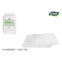 Set de 4 bandejas rectangulares Blonda 14x21 cm Algon (48 Cajas) Precio: 19.94999963. SKU: B1GW25XL6K