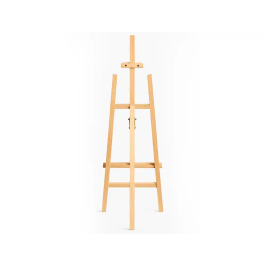 Liderpapel Caballete de Pie para Pintor en Madera de Pino Barnizado, 58.5x175x75 cm, Certificado FSC