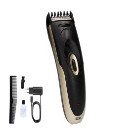 Edm Máquina corta cabellos recargable inalámbrica 10W, control de cuchilla ajustable, con accesorios