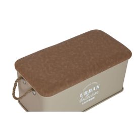 Juego de Baúles Home ESPRIT Poliuretano Metal Urbano 69,5 X 36,5 X 38,5 cm (3 Unidades)