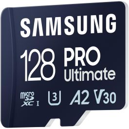 Samsung MB-MY128SA/WW Tarjeta de Memoria microSDXC PRO Ultimate 128GB 200/130 MB/s U3 V30 A2 con Adaptador SD y Protección Extrema