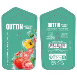 Quttin Colador Metal Negro 10 cm