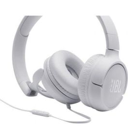 JBL JBLT500WHT Auriculares On-ear Tune 500 Blancos con Micrófono, Jack 3.5mm, Sonido Pure Bass y Diseño Plegable JBL JBLT500WHT Auriculares On-ear Tune 500 Blancos con Micrófono, Jack 3.5mm, Sonido Pure Bass y Diseño Plegable