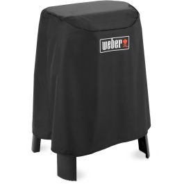 Weber 7198 Funda Protectora Premium Negra para Barbacoas Eléctricas Lumin / Lumin Compact con Soporte
