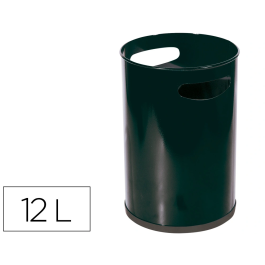 Sie Papelera Metálica 101 Negra 32x21 cm 12 Litros