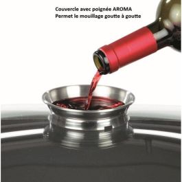 GSW Cocotte de Acero al Carbono Antiadherente con Cesta de Freír y Tapa 40x25 cm, Apta Inducción y Horno 240°C