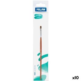 Pincel Milan Nº 4 Marrón Madera (10 Unidades) Precio: 10.50000006. SKU: B1DVGJ2AEL
