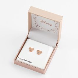 PEERS HARDY Pendientes Minnie Mouse Disney oro rosa con lazo