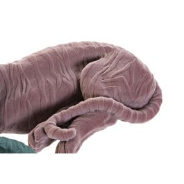 DKD Home Decor Figura Colonial de Tigre de Resina Rosa Palo y Verde 17.5 x 13.3 x 36 cm - Set de 2 Unidades