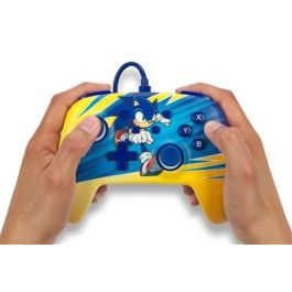 Power A NSGP0202-01 Mando con Cable Mejorado para Nintendo Switch, Sonic Impulso, 2 Botones Asignables, Cable USB-C 3m Power A NSGP0202-01 Mando con Cable Mejorado para Nintendo Switch, Sonic Impulso, 2 Botones Asignables, Cable USB-C 3m