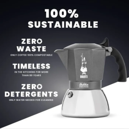 Bialetti Brikka Cafetera Italiana para Inducción, 4 Tazas