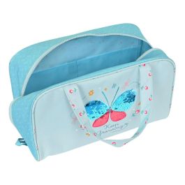 Neceser Escolar BlackFit8 Mariposa Azul 31 x 14 x 19 cm