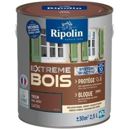 Pintura RIPOLIN para madera interior y exterior - para madera interior y exterior teca satinada, 2,5L Precio: 97.49999952. SKU: B13NYLDLD6