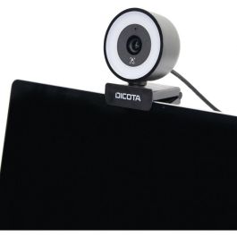 DICOTA Webcam Ringlight 5MP Negra para Streaming y Videoconferencias