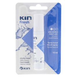 Kin KIN FRESH Spray Bucal 10 ml. Combate Mal Aliento, Frescor Intenso. Formato de Bolsillo. Con Fluoruro y Xilitol, Sin Gluten. Precio: 3.88999996. SKU: S0576648