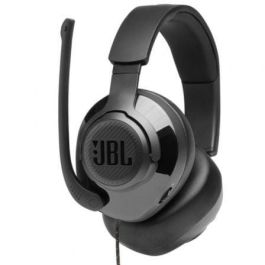 JBL JBLQUANTUM300BLK - Auriculares Gaming con Micrófono Flip-Up, JBL QuantumSURROUND, Sonido Inmersivo, Jack 3.5mm, Negros