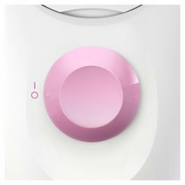 Braun 1-010 Depiladora Eléctrica Silk-épil 1, 20 Pinzas MicroGrip, 2 Velocidades, para Pelo Corto, Rosa y Blanco