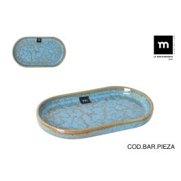 Bandeja Oval Scratch Blue 20.6 x 11.7 x 2.3 cm - Inde (18 Unidades) Precio: 44.68999964. SKU: B1BBTMQ5DE