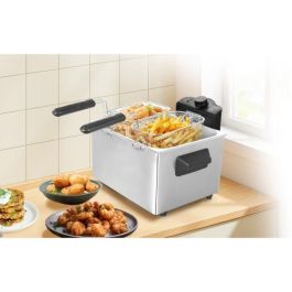 Arthur Martin AMPFH50 Freidora 5 L 2000 W con 3 cestas, filtros antiolor, acero inoxidable