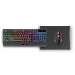 Mars gaming Combo Teclado Raton MCP124ES H-Mech RGB con Alfombrilla Gaming Español