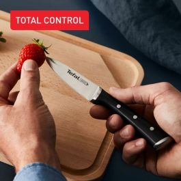 Cuchillo de Cocina Tefal K2320914 ICE FO Negro Mediano Acero Inoxidable 11 cm