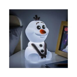 Wondee Lámpara Olaf Frozen de Silicona Suave con Luz Ajustable y Temporizador
