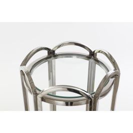 DKD Home Decor Mesita Auxiliar Moderno Plateado 40 x 110 x 40 cm