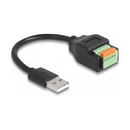 DeLOCK Cable Adaptador USB 2.0 Tipo-A Macho a Bloque de Terminales 5 Pines, Longitud 15 cm (0.15 m), Negro Precio: 37.50000056. SKU: B1E5LXS9JM