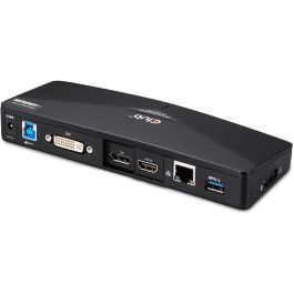Club3D Docking Station USB 3.0 4K UHD Triple Pantalla (HDMI, DisplayPort, DVI) con Ethernet y USB Hub - Negro