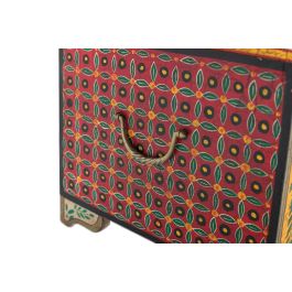 Giner y Colomer Baúl de Madera de Mango Pintado a Mano Multicolor 80x43x46 cm