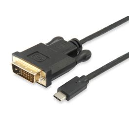 Adaptador USB-C a DVI Equip 133468 Negro 1,8 m Adaptador USB-C a DVI Equip 133468 Negro 1,8 m