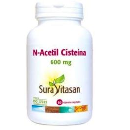 SURA VITASAN N-Acetil Cisteína (NAC) 600mg 60 Cápsulas: Precursor Glutatión, Antioxidante y Desintoxicante Hepático Precio: 23.4999996. SKU: B1B7X8KQFT