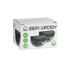 Ibergarden Set Luz Solar Exterior Pared Luz Fría Plástico Negro 5x65x9cm (Set de 24)