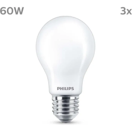 Philips Bombilla LED Clásica A60 E27 60W Blanco Cálido No Regulable Pack 3 Unidades Precio: 18.99000015. SKU: B1E7ASDQQX