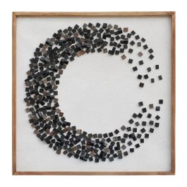 DKD Home Decor Cuadro de Pared Oriental Negro y Blanco, Madera reciclada, 82x82x4 cm Precio: 112.59000027. SKU: B1GE7LMYNT