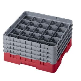 CAMBRO - 25S800-416 - Cesta de lavado 25 comp. 4 alturas - 8,7 cm Ø máx. - alt. máx. 21,7 cm - 50 x 50 x 26,7 cm - Arándano Precio: 91.50000035. SKU: B1D9FCGFJJ