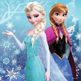 Ravensburger Puzzle Abenteuer im Winterland Disney Frozen 3 x 49 piezas, 147 piezas en total, para niños de 5+ años
