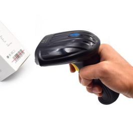 Ewent EW3430 Lector de Códigos de Barras Portátil 1D Inalámbrico, Resistente a Golpes, Negro