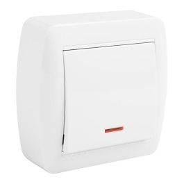 Solera mur02ilu Conmutador Unipolar con Indicador Luminoso Superficie Mural 74 x 72 x 28 mm Blanco Polipropileno 10A 250V Precio: 6.50000021. SKU: S7906950