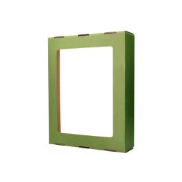 Liderpapel Papelera Ecouse Contenedor de Reciclaje 70 Litros en Cartón 100% Reciclado y Reciclable 450x350x650 mm