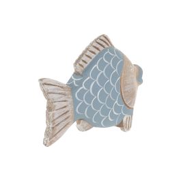DKD Home Decor Figura Pez Azul Verde 5 x 15.5 x 21 cm (6 Unidades)