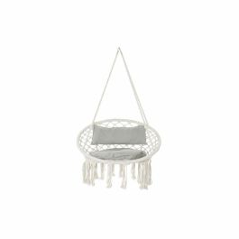 Silla Colgante Terraza Y Jardin DKD Home Decor Crudo Gris 62 x 123 x 82 cm