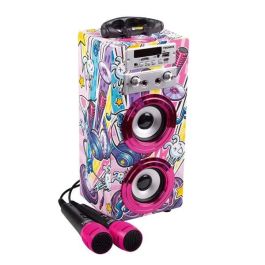 World Brands Karaoke con 2 Micrófonos, Bluetooth, Radio FM, USB/Micro SD, Asa y Soporte Móvil. Ideal Niños +6 Años Precio: 48.78999994. SKU: B1GZPR4C28