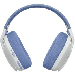 Logitech Auriculares G435 Gaming Inalámbricos Bluetooth/LIGHTSPEED, Sonido Envolvente, Micrófono Integrado, Blanco
