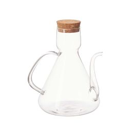 Aceitera de vidrio borosilicato con tapa de corcho 1000 ml Vivalto - 19x20x13 cm (6 Unidades) Aceitera de vidrio borosilicato con tapa de corcho 1000 ml Vivalto - 19x20x13 cm (6 Unidades)