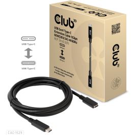 Club3D Cable USB 3.2 Tipo C Extensión 1m 5Gbps Macho/Hembra